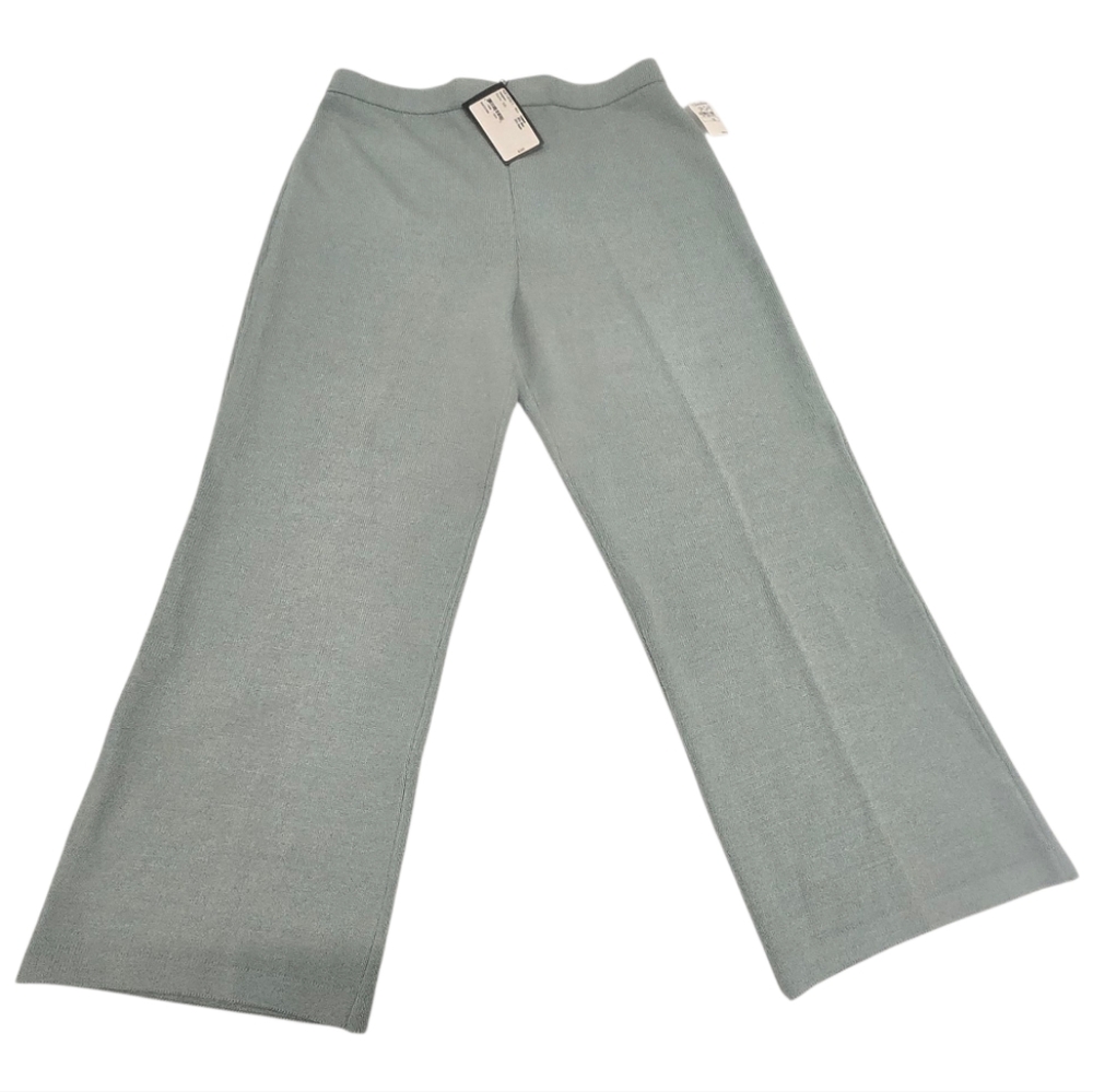 NWT St. John Green Knit Pants SZ‎ 16